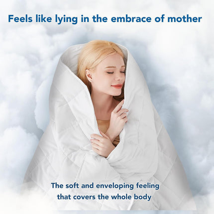 Cozy Comfort | Weighted Blanket with Cooling Microfiber | All-Season Softness for Ultimate Relaxation