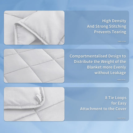 Cozy Comfort | Weighted Blanket with Cooling Microfiber | All-Season Softness for Ultimate Relaxation