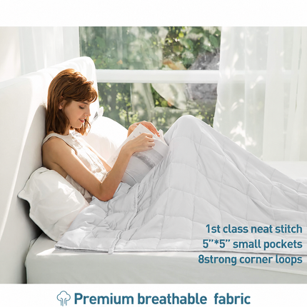 Cozy Comfort | Weighted Blanket for Adults with Cooling Fabric | Breathable All-Season Design for Ultimate Relaxation