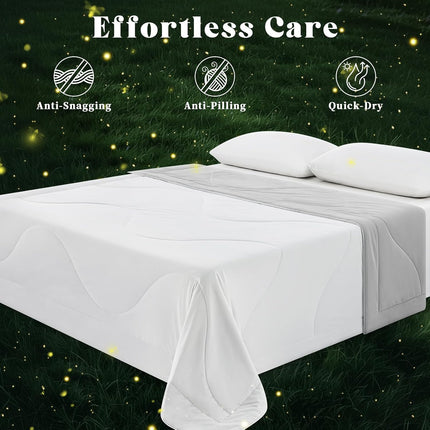 Cooling Comforter | Double-Sided Cooling Blanket for Hot Sleepers | Breathable Ice Fabric for Ultimate Comfort