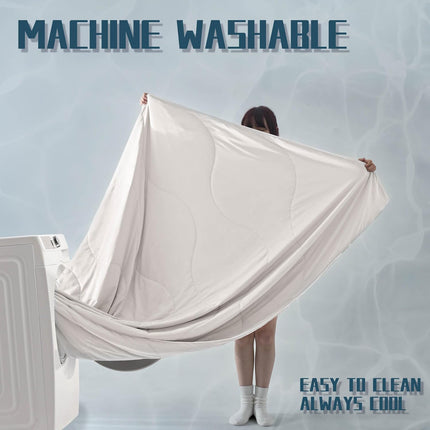 Cooling Comforter Set | Lightweight Cooling Blanket with Cooling Pillowcases | Moisture-Wicking Fabric for Hot Sleepers