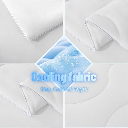 Cool Comfort | Cooling Comforter for Hot Sleepers with Breathable Fabric | Lightweight Summer Blanket for Night Sweats