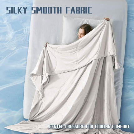 Cooling Comforter Set | Lightweight Cooling Blanket with Cooling Pillowcases | Moisture-Wicking Fabric for Hot Sleepers