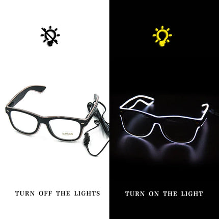 Neon Glasses with LED Lighting Modes | Colorful Tech Accessory for Parties and Events
