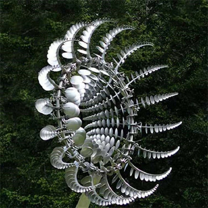 Metal Wind Spinner for Garden, Wind Spinners for Yard with Telescopic Pole