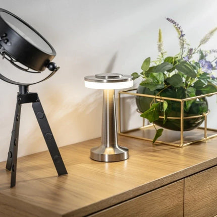 Dimmable Retro Bar Table Lamp with Adjustable Lighting | Portable Iron Design for Elegant Ambiance