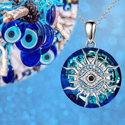 Evil Eye Necklace, Gold or Silver Pendant Necklace for Women – image 5