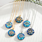 Evil Eye Necklace, Gold or Silver Pendant Necklace for Women, Protection Amulet Necklace, Evil Eye Jewelry for Her