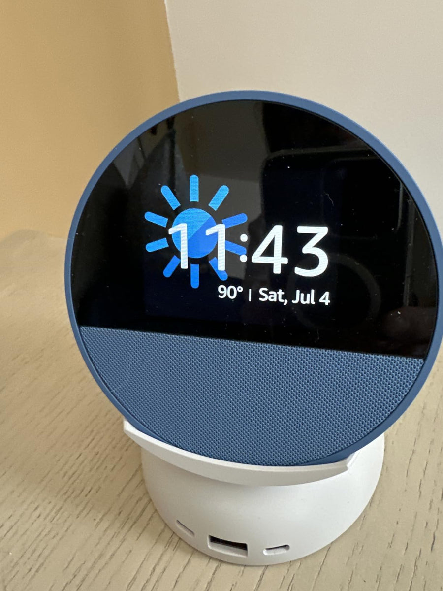 Compact Smart Clock with Speaker for Nightstands, Offices & Kitchens